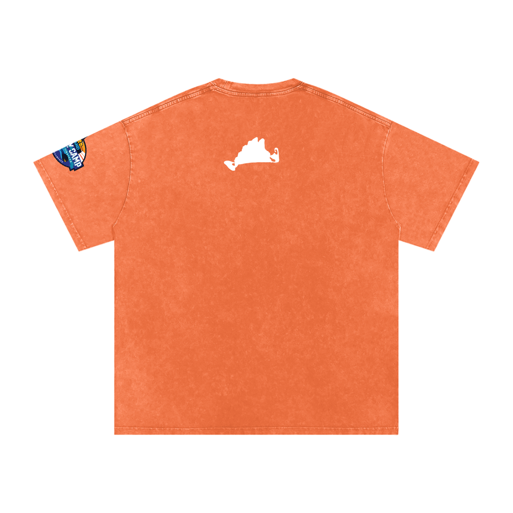 Snow Washed Oversized Cotton T-Shirt