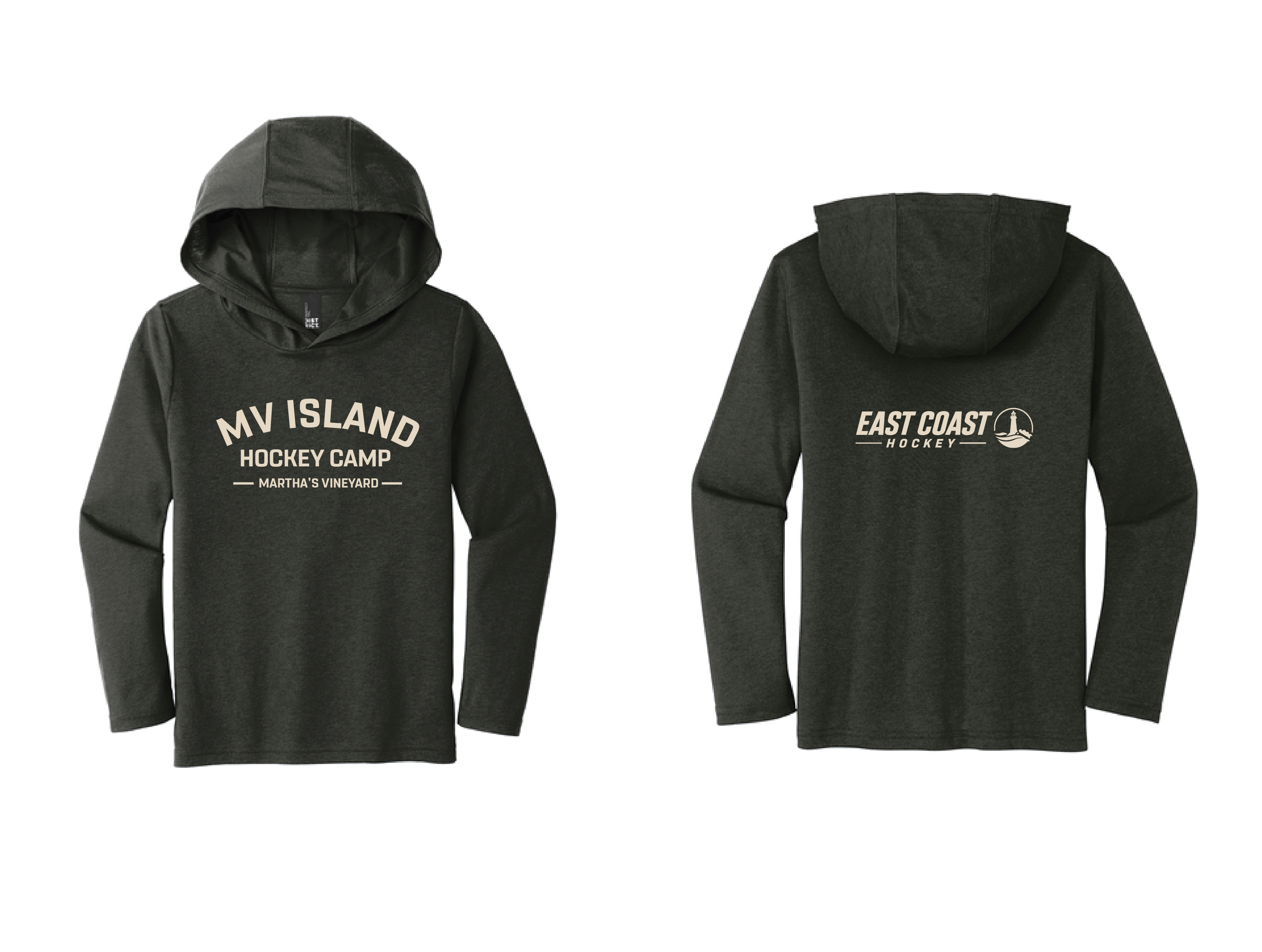 TRI Blend Heather Long Sleeve Hooded Tee